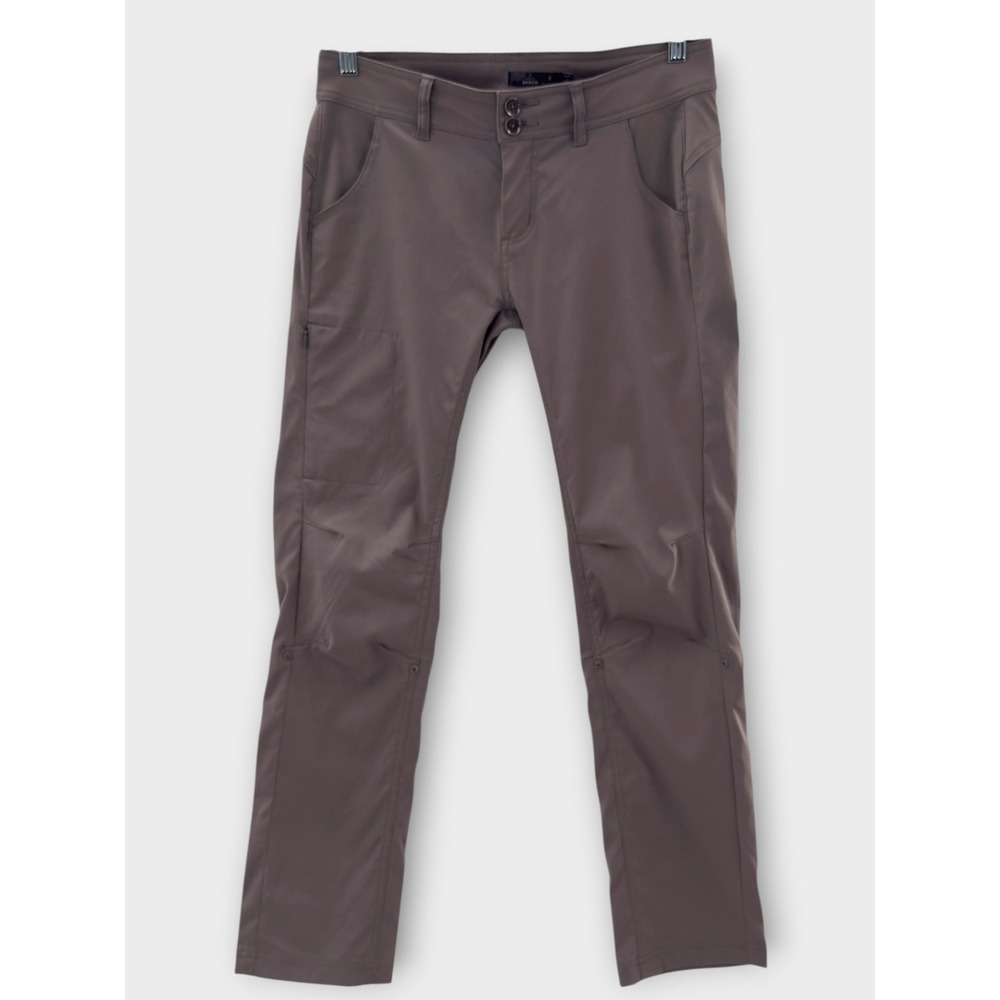 Prana Halle Hiking Pants 6 Brown Stretch Zion Roll-Up Straight Leg Gorpcore